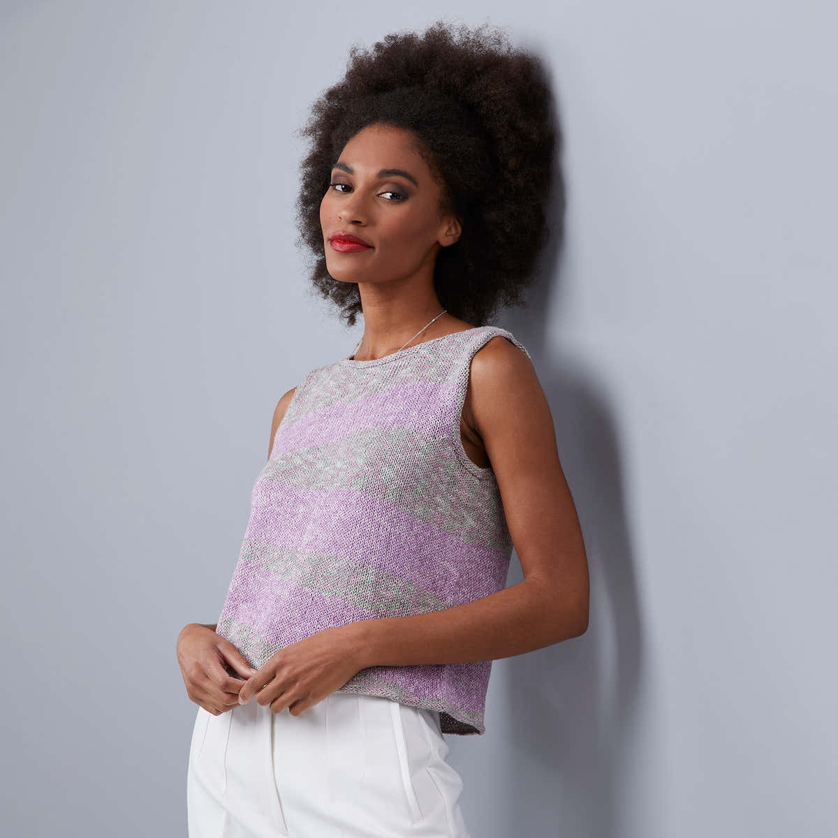 Stacy Charles Fine Yarns Addison Tank Knitting Pattern