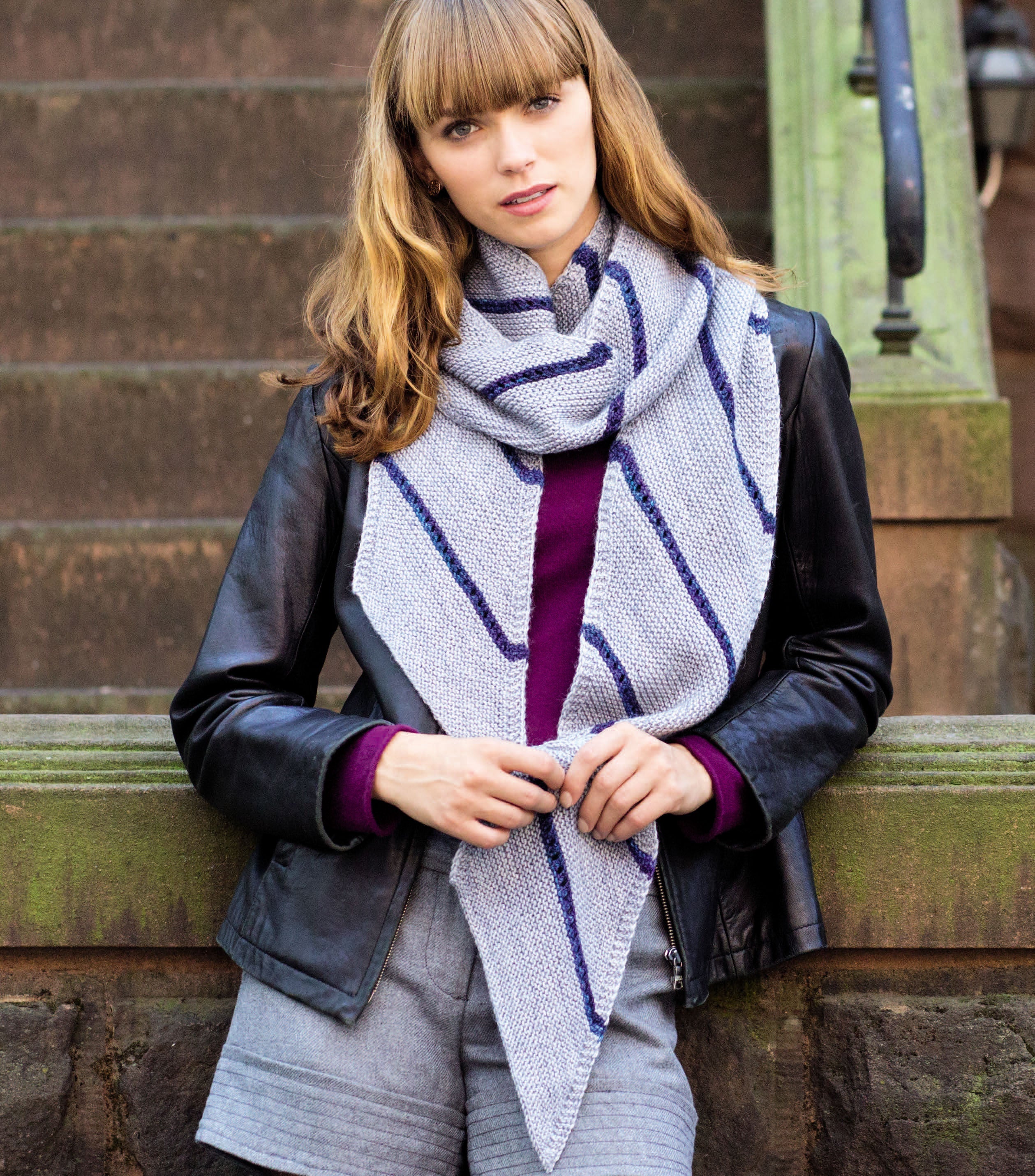 Fiske Shawl Wrap Knitting Pattern