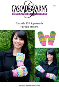 Fair Isle Mittens Knitting Pattern