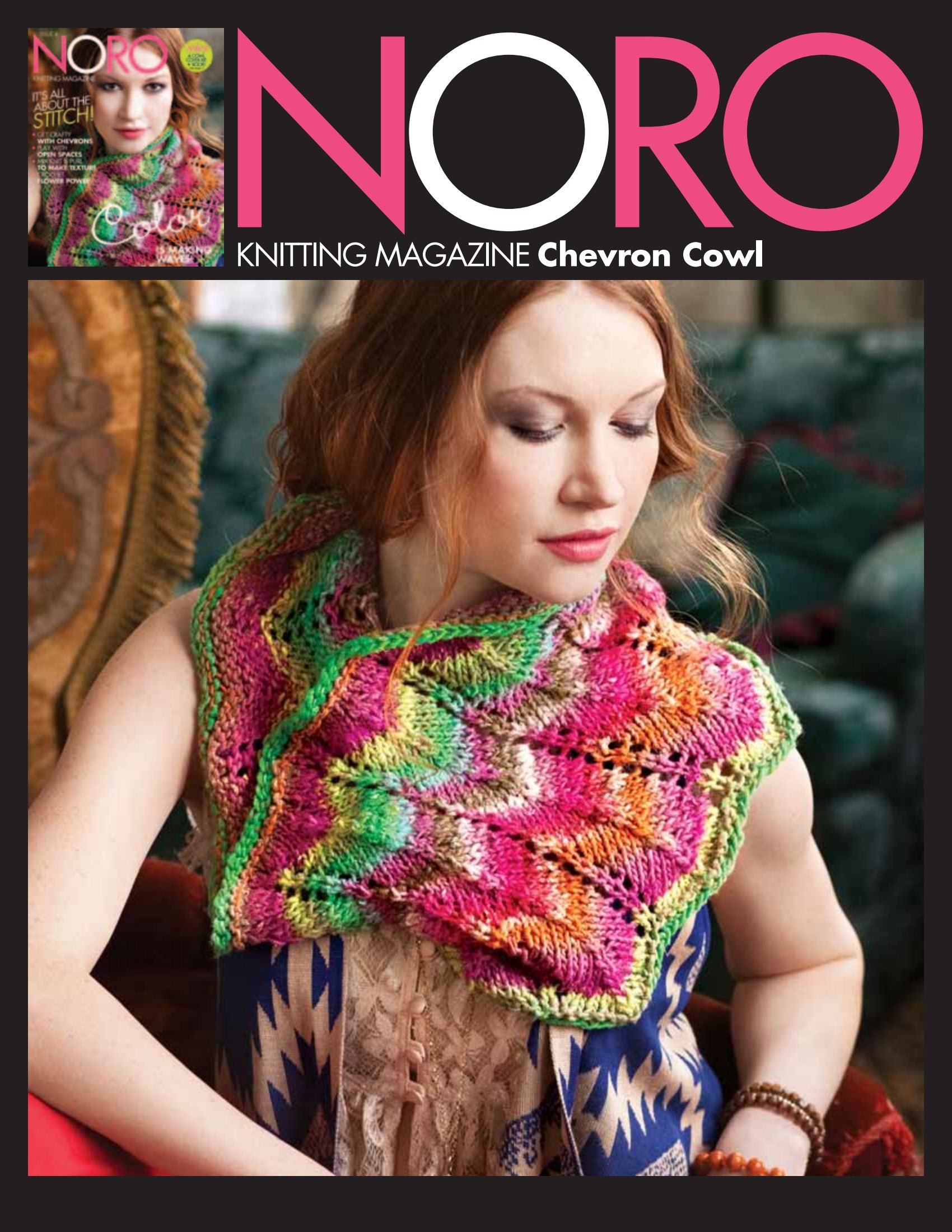 Noro Chevron Cowl Knitting Pattern