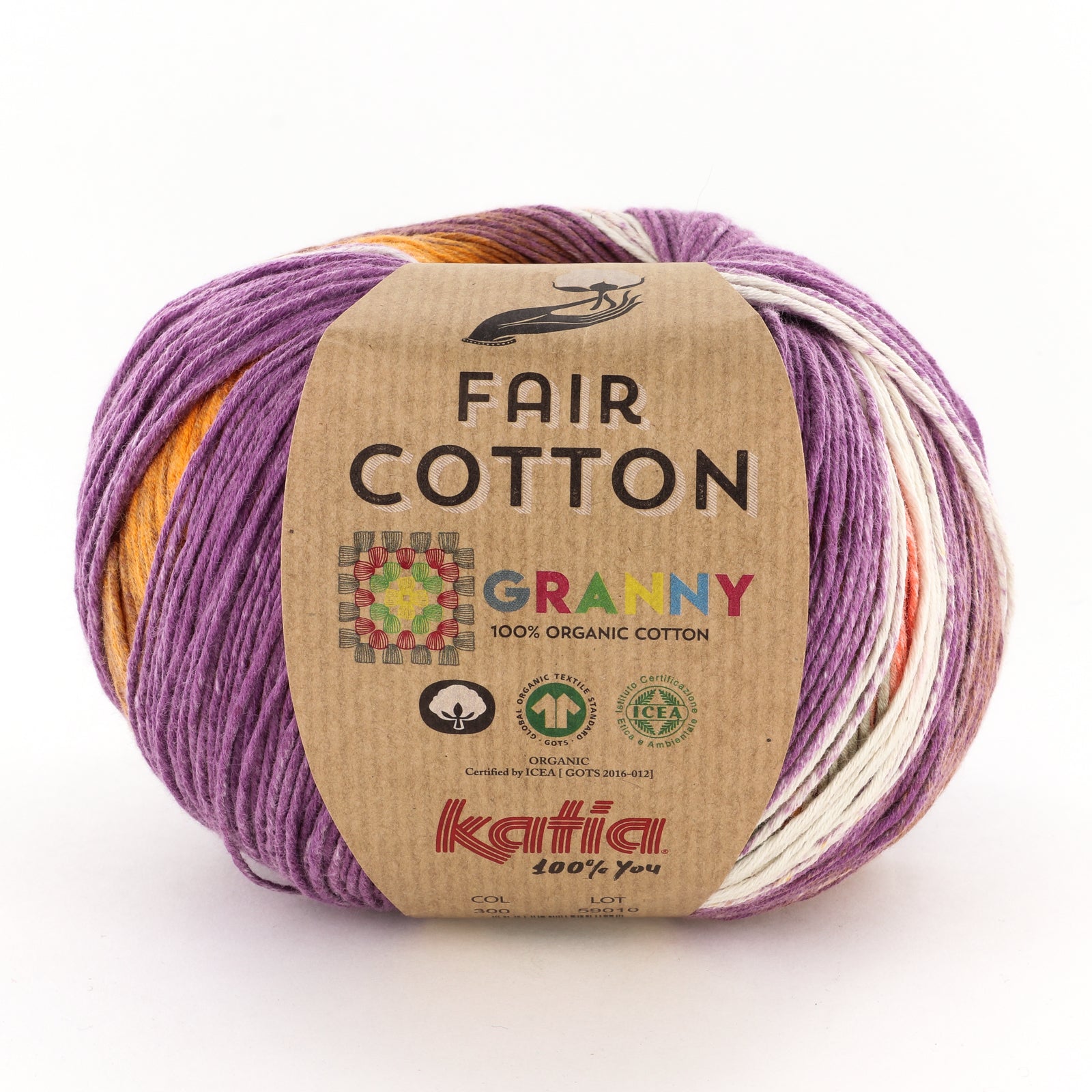 Katia Fair Cotton Granny Yarn - Cotton Sport