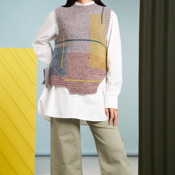 Rowan Asymmetry Waistcoat Knitting Pattern