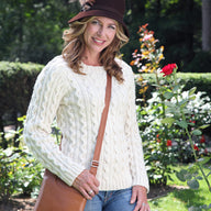 Valley Yarns Pearl Street Cabled Pullover Knitting Pattern