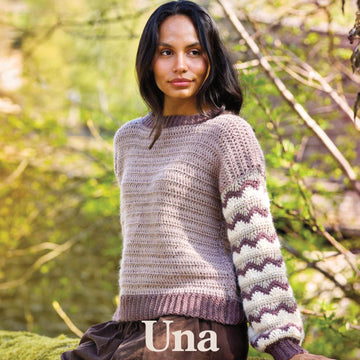 Una Zig Zag Sleeve Jumper Crochet Pattern