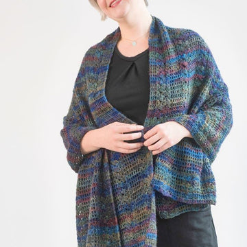 Eveleth Shawl in Berroco Millefiori Light Luxe PDF
