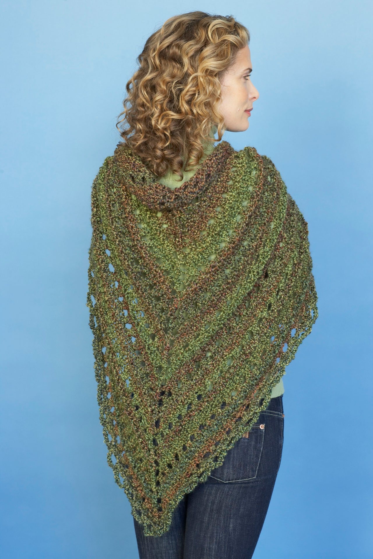 Splendid Triangle Shawl Wrap Knitting Pattern