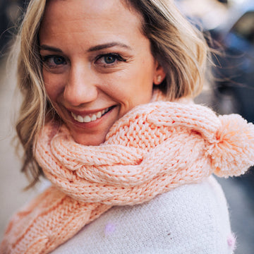 Tubular Wavy Scarf Knitting Pattern