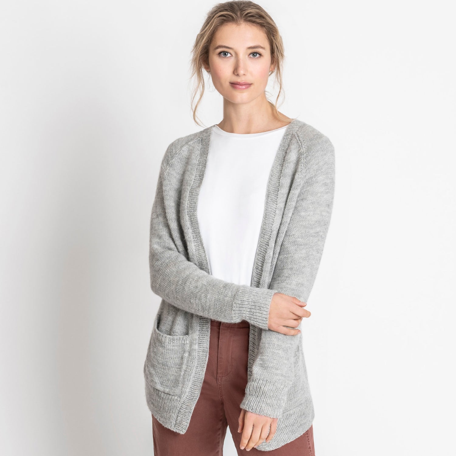 Blue Sky Fibers New London Cardigan Knitting Pattern