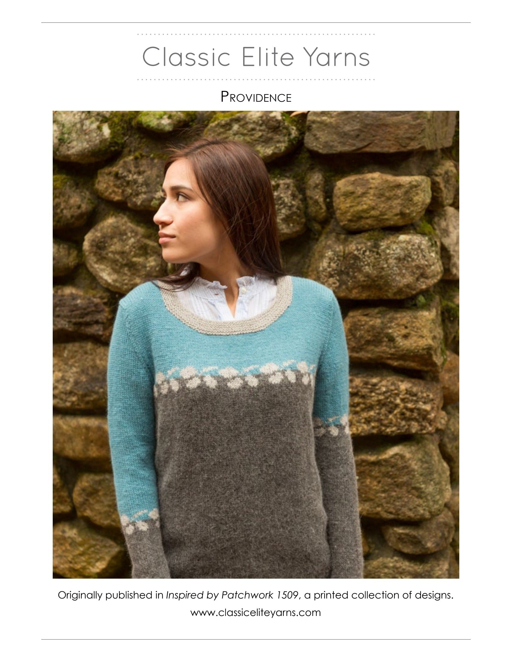 Classic Elite Yarns Providence Jumper Knitting Pattern