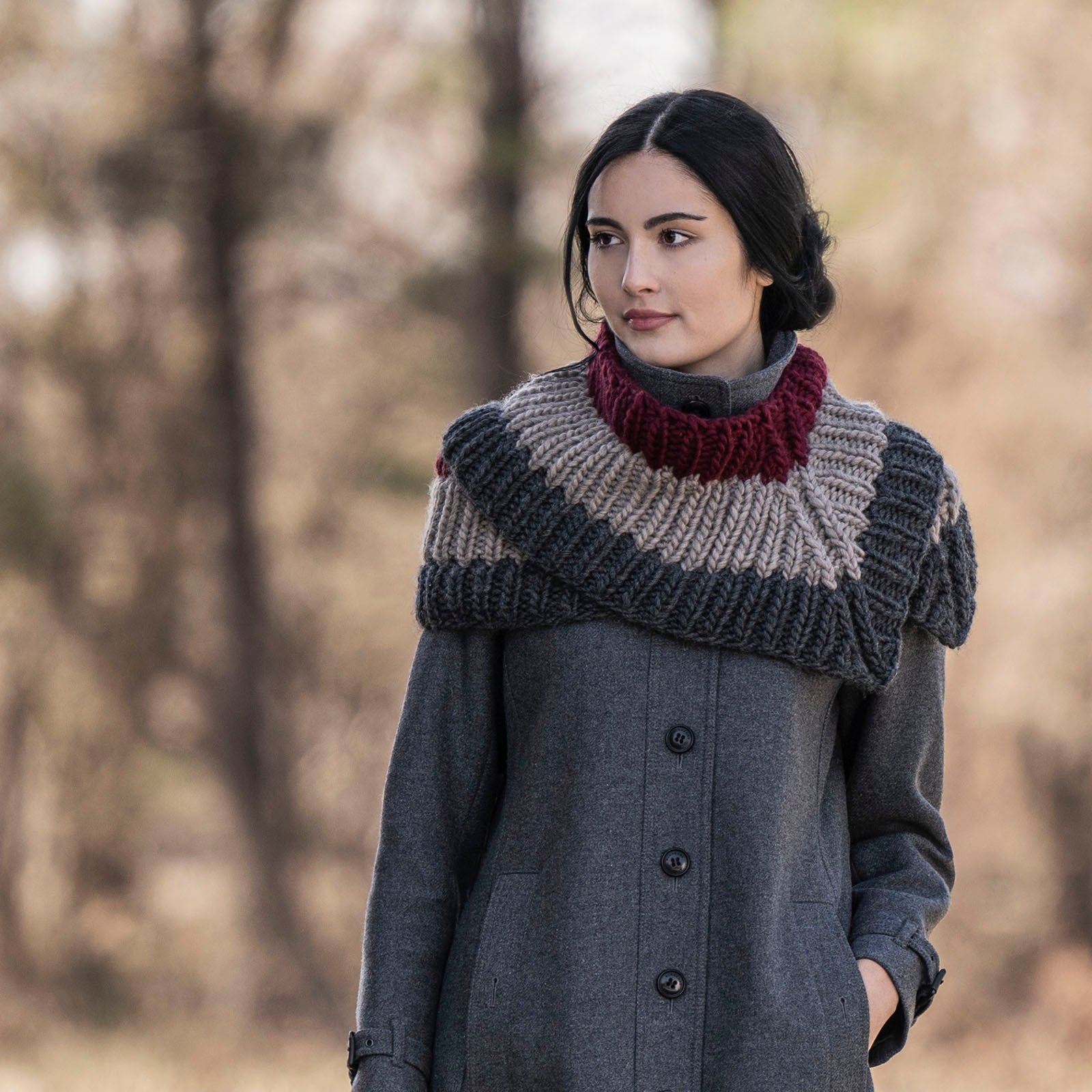 Blue Sky Fibers Fletcher Cowl Knitting Pattern