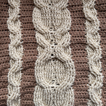 Crochet Cappuccino Throw