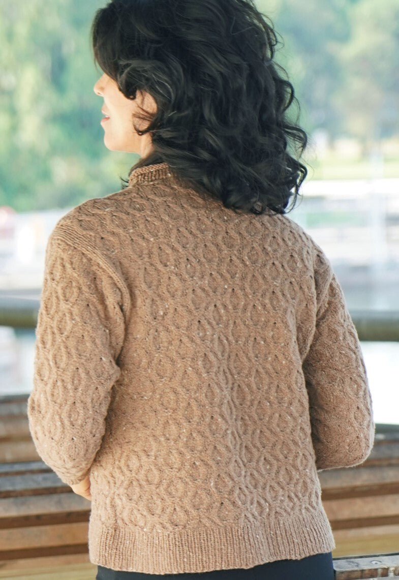 Cascade Yarns DK Hollow Oak Pullover Jumper Knitting Pattern