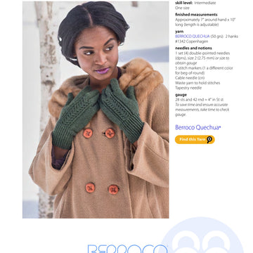 Berroco Hallie Gloves Knitting Pattern