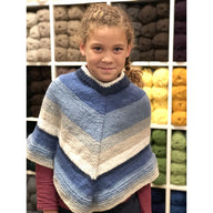 Plymouth Yarn Girl's Poncho Cape Knitting Pattern