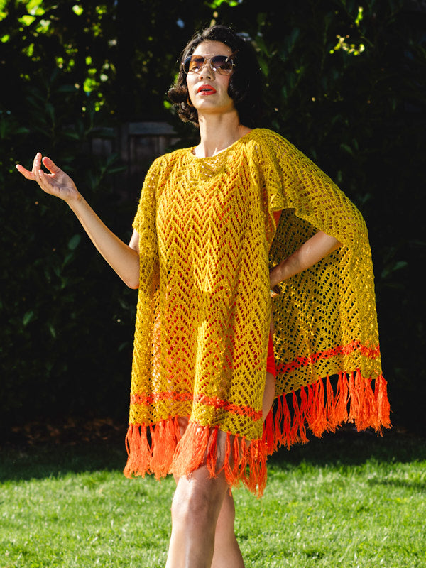 Sunspill Poncho in Berroco Modern Linen Knitting Pattern