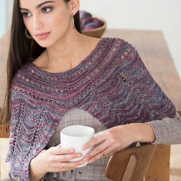 Malabrigo Wisteria Cape Knitting Pattern
