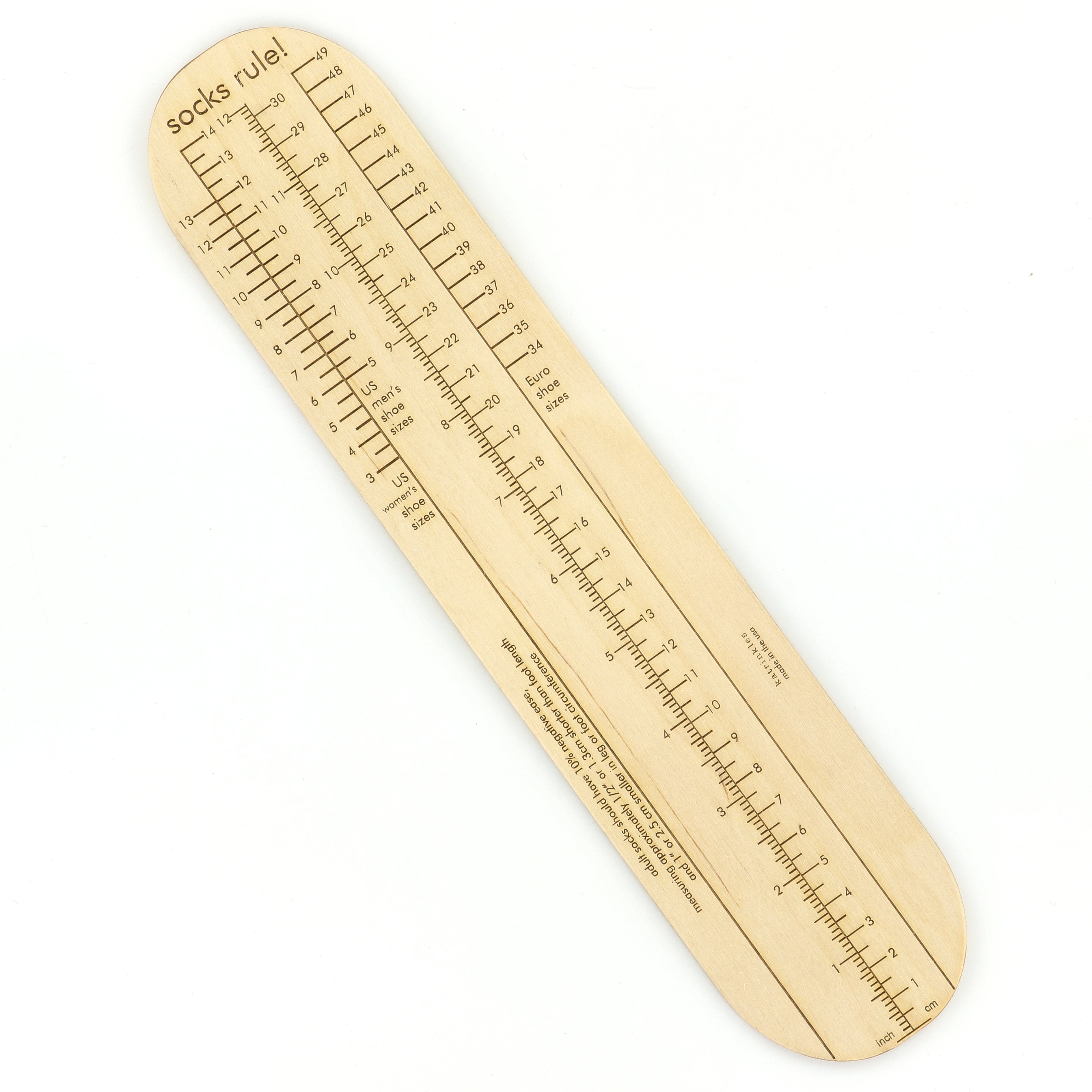 Katrinkles Socks Rule! - Ruler for Measuring Socks