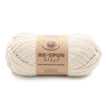 Lion Brand Re-Spun Thick & Quick Yarn - Polyester Super Chunky