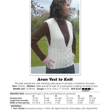 Aran Vest to Knit K2.17