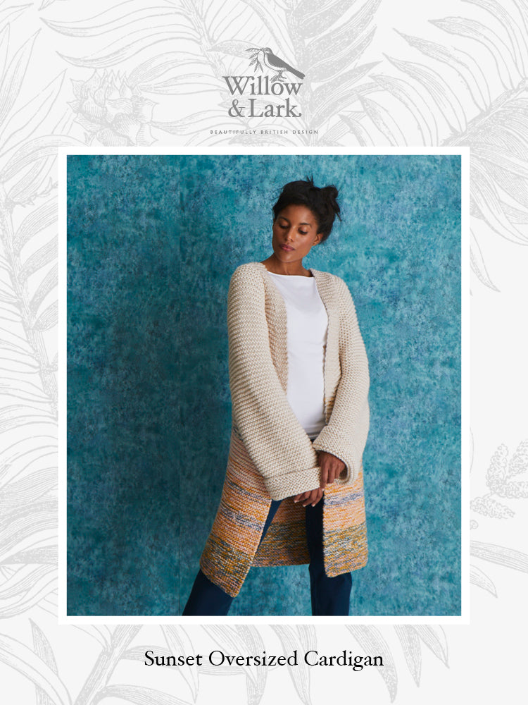 Willow & Lark Sunset Oversized Cardigan Knitting Pattern