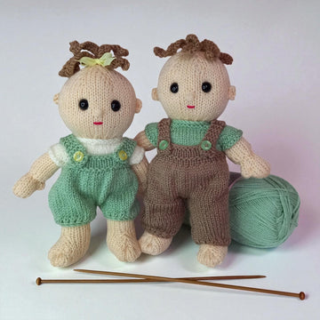 Dungarees set Betsy and Ben dolls