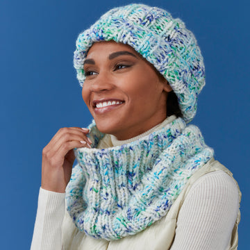 Tahki Yarns Bancroft Hat & Cowl Knitting Pattern
