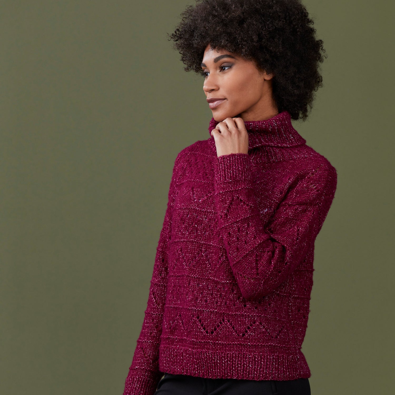Stacy Charles Fine Yarns Aurora Pullover Knitting Pattern