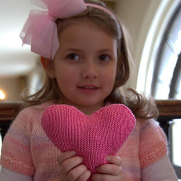 Heart Saschet Toy Knitting Pattern