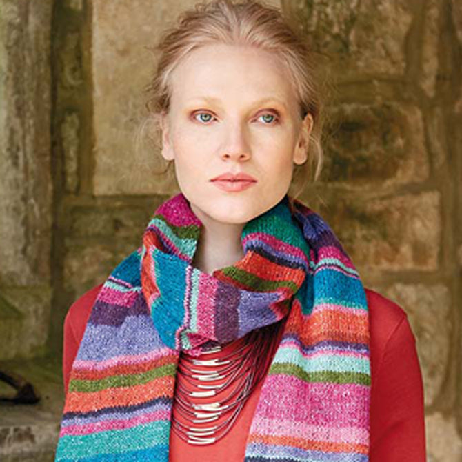 Rowan Vibrant Scarf Knitting Pattern