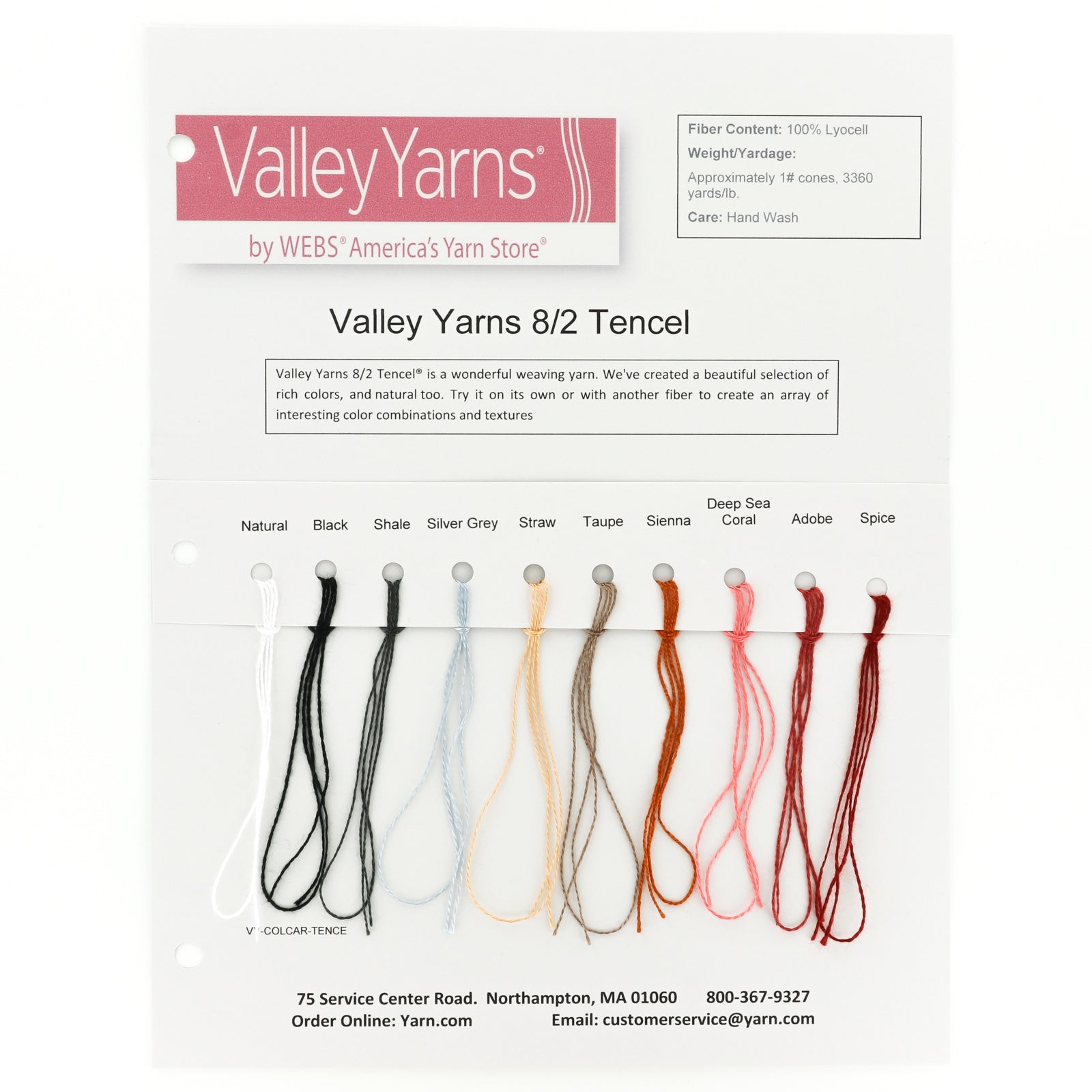 Valley Yarns 8/2 Tencel Yarn - Lyocell Lace