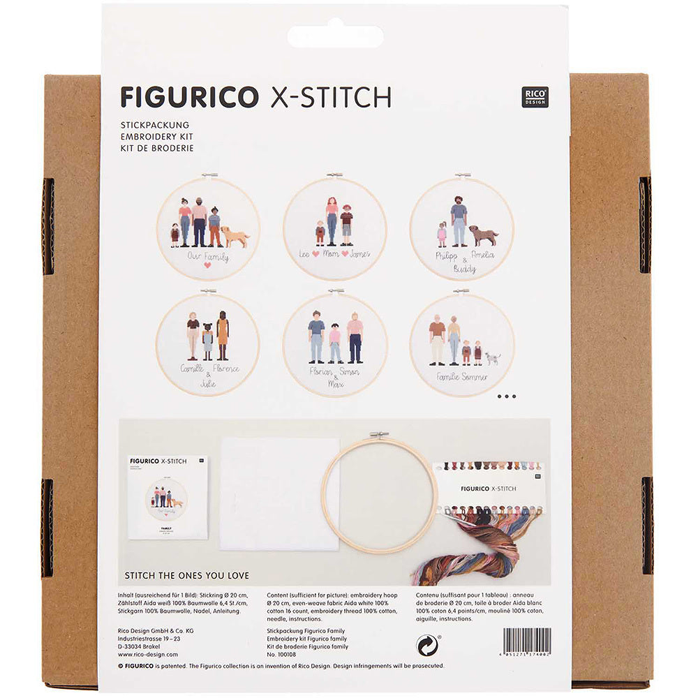 Rico Figurico Family Cross Stitch Kit