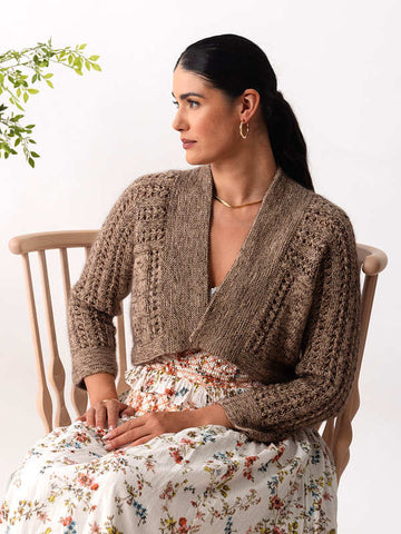 Heartleaf Cardigan in Berroco Vintage Sock PDF