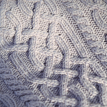 Valley Yarns Thaw Cabled Blanket Knitting Pattern