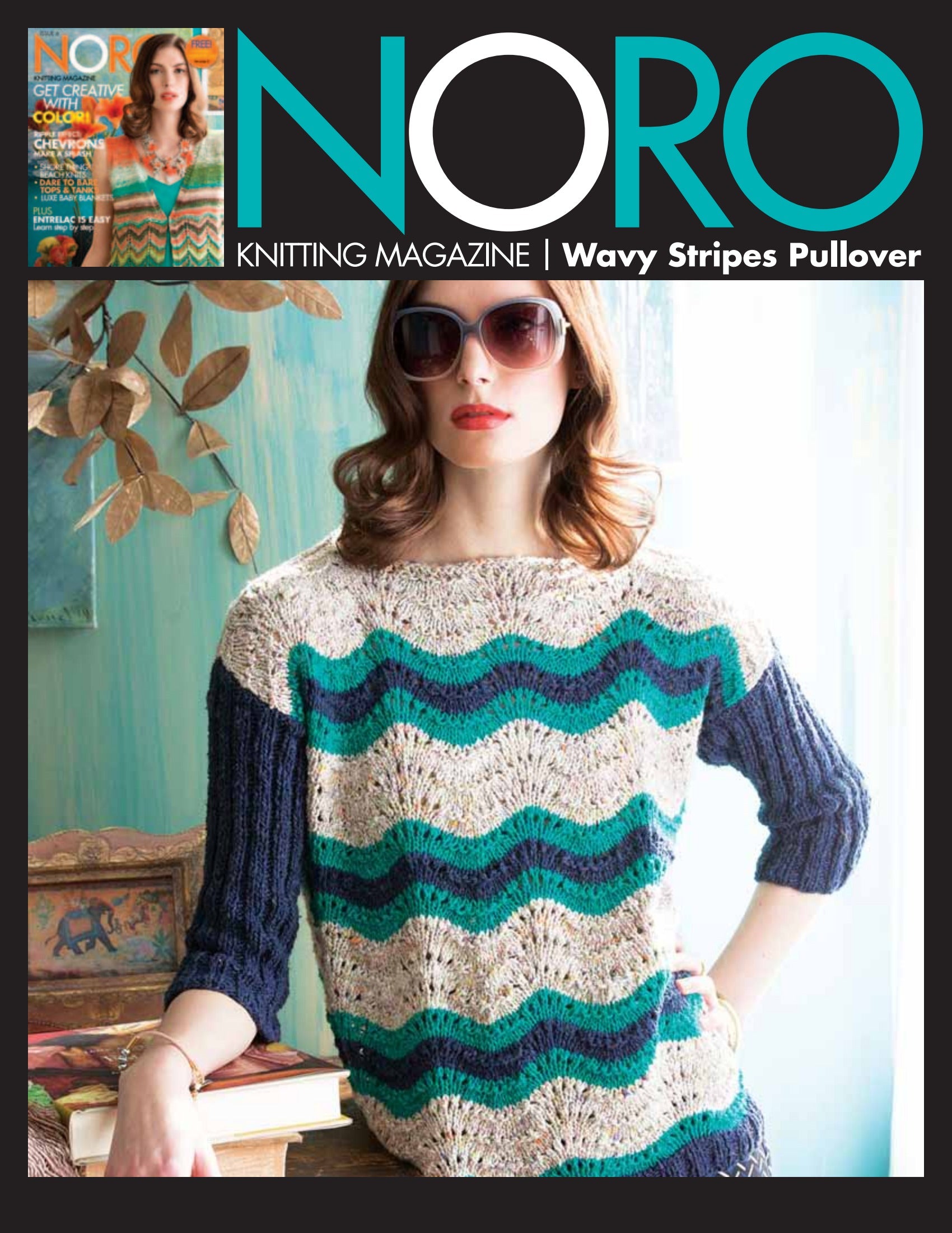 Noro Wavy Stripes Pullover Jumper Knitting Pattern