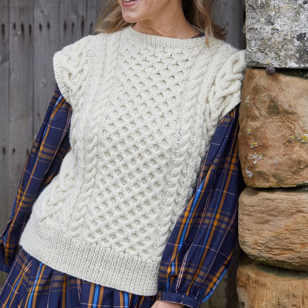 Debbie Bliss Cabled Tank Top Knitting Pattern