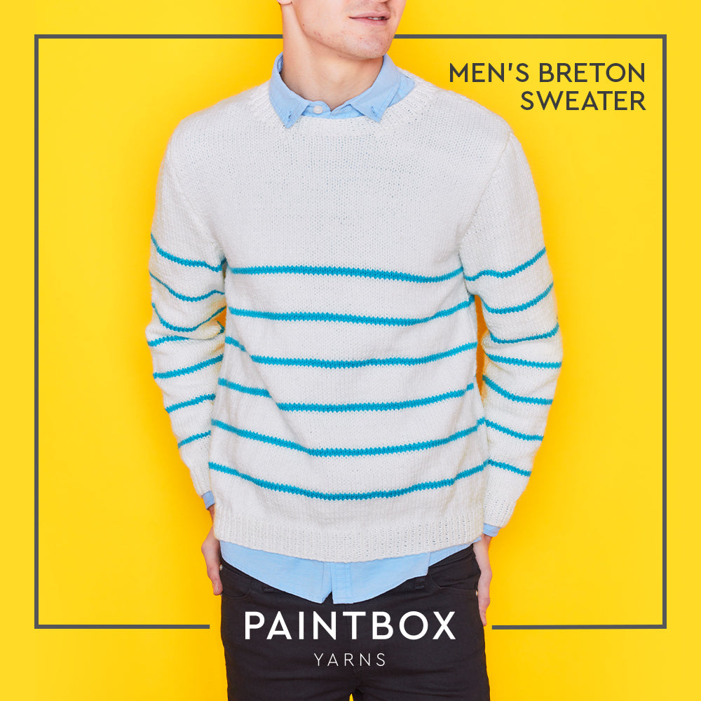 Paintbox Yarns Breton Mens Jumper Knitting Pattern