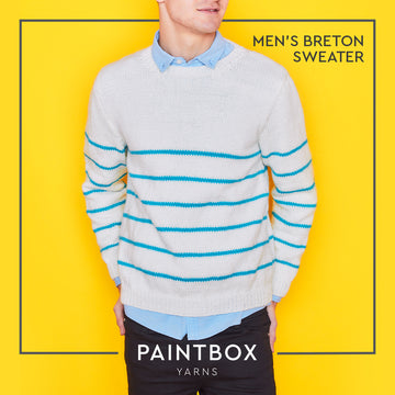 Paintbox Yarns Breton Mens Jumper Knitting Pattern