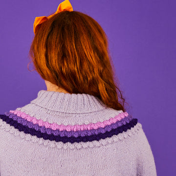 Paintbox Yarns Bobble Yoke Jumper Knitting Pattern