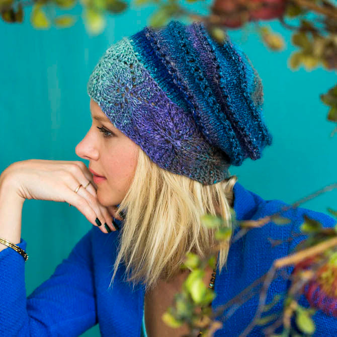 Noro Leaf Band Hat Knitting Pattern