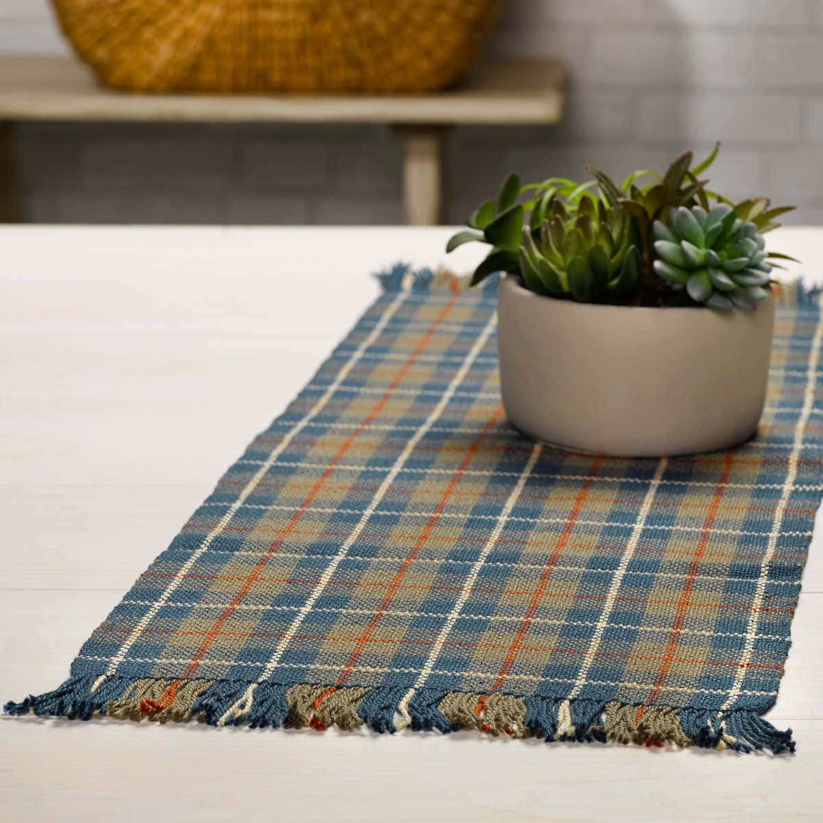 Valley Yarns #212 Windowpane Plaid Runner