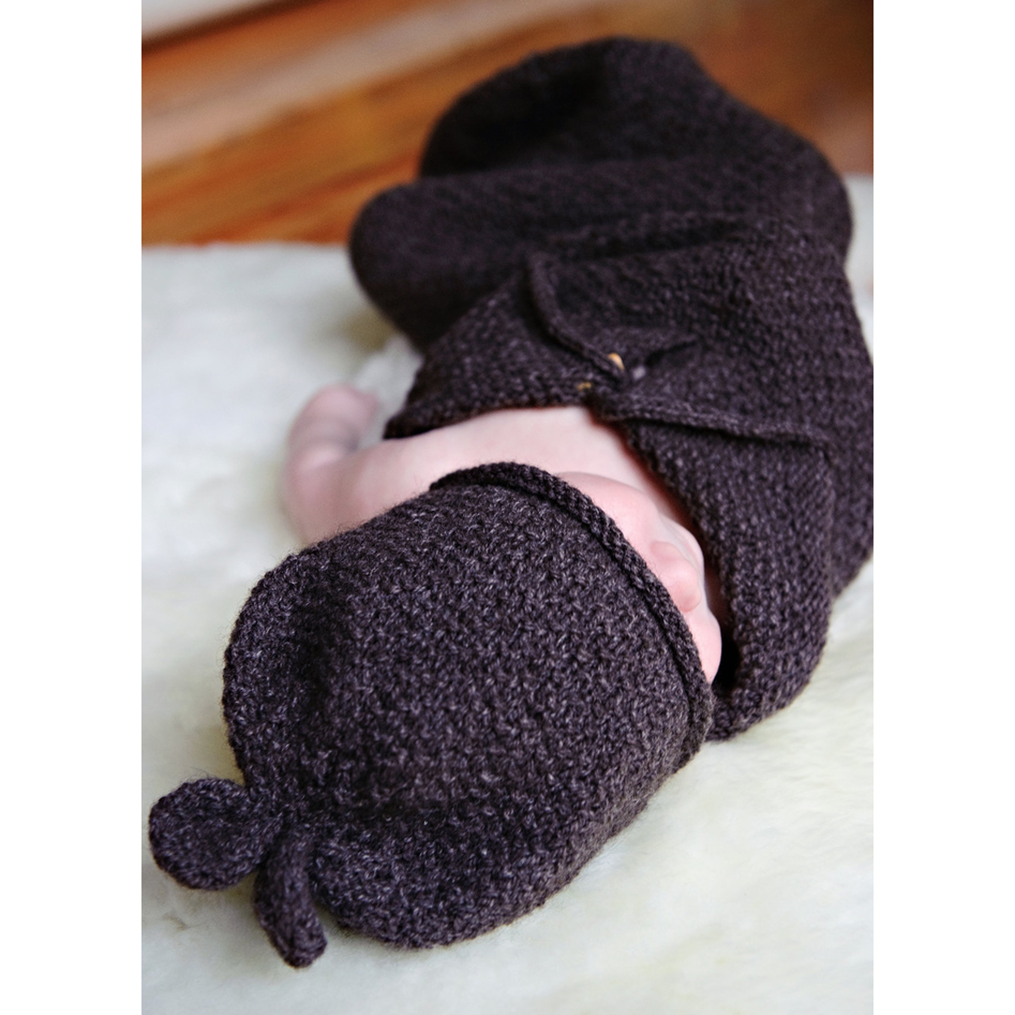 Tot Toppers Sugar Bear Set Blanket Knitting Pattern