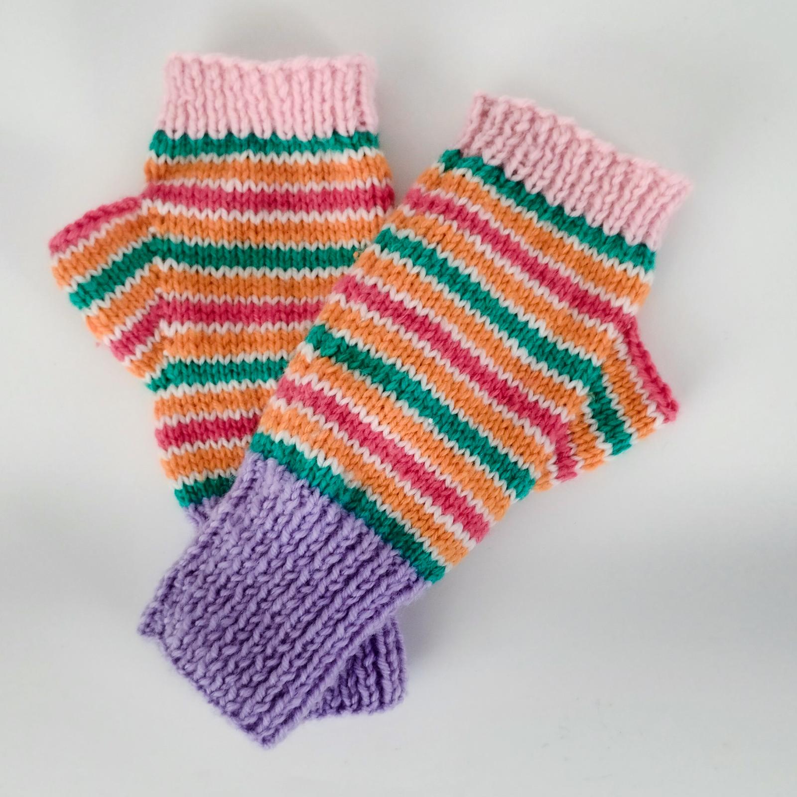 Striped Mitts