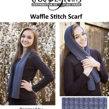 Waffle Stitch Scarf Knitting Pattern