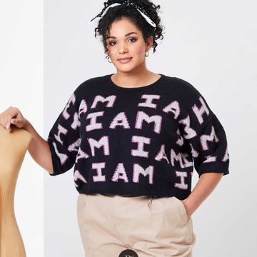 I Am Sweater Jumper Knitting Pattern