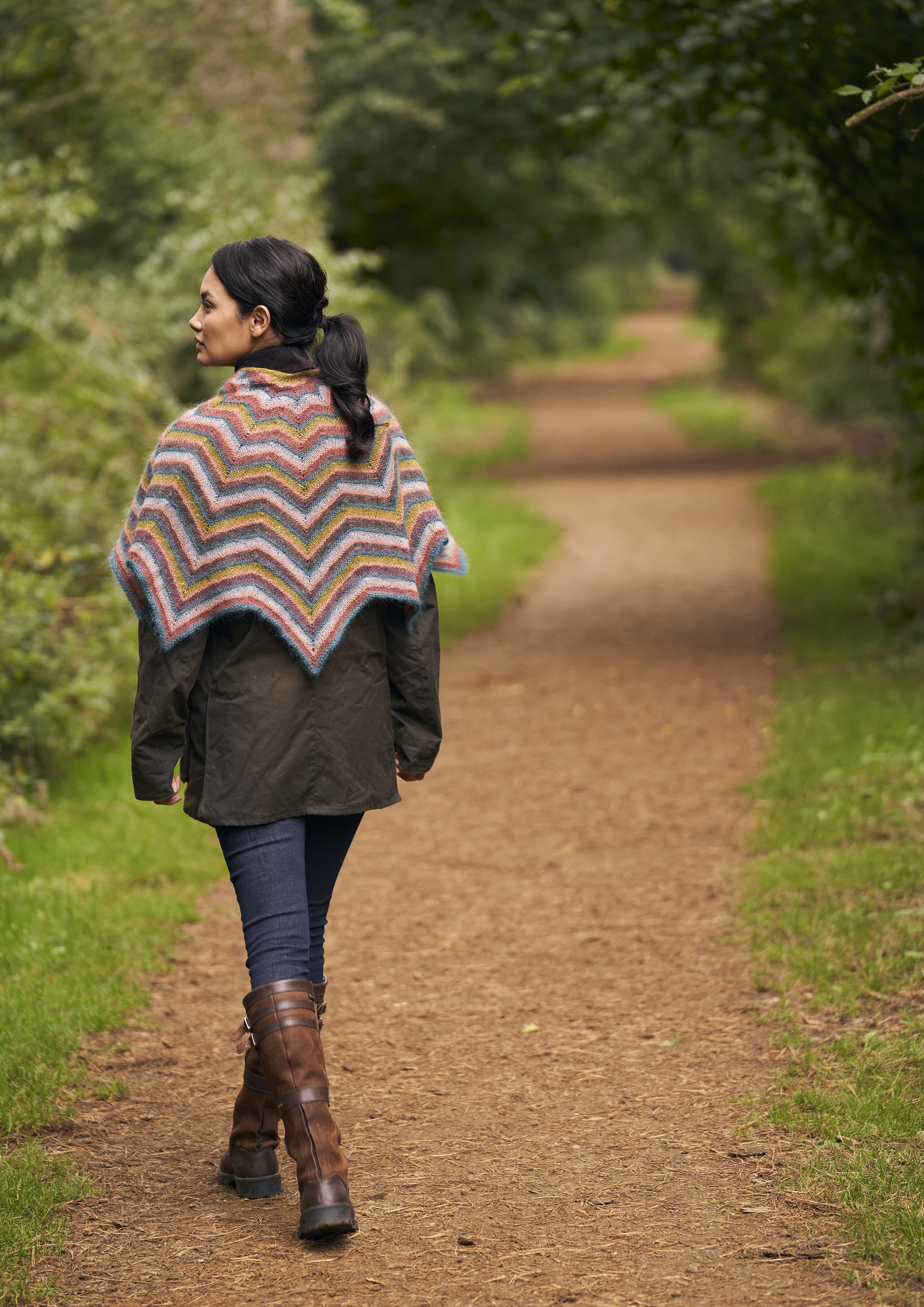 Wave Shawl Wrap Knitting Pattern