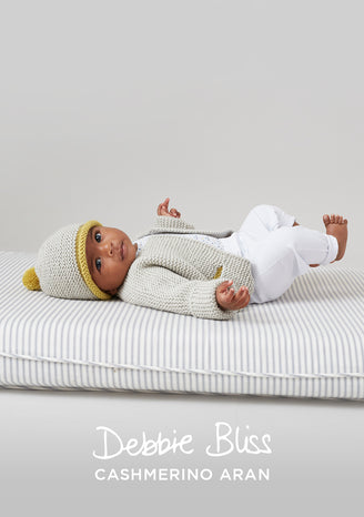 Debbie Bliss Garter Stitch Jacket & Hat Knitting Pattern