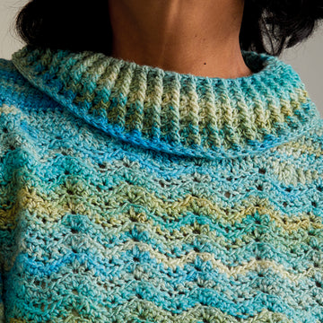 Sirdar Wildflower Roll Neck Dress Crochet Pattern