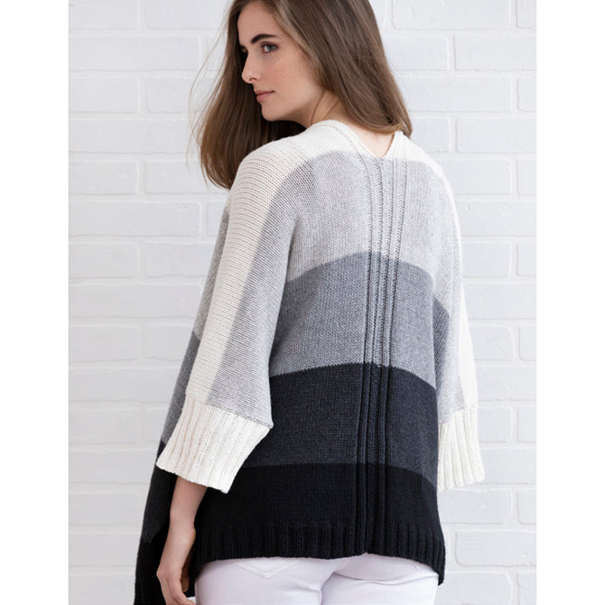 String Jayne Wide-Stripe Cardigan Knitting Pattern
