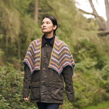 Wave Shawl in Rowan Kidsilk Haze and Felted Tweed PDF