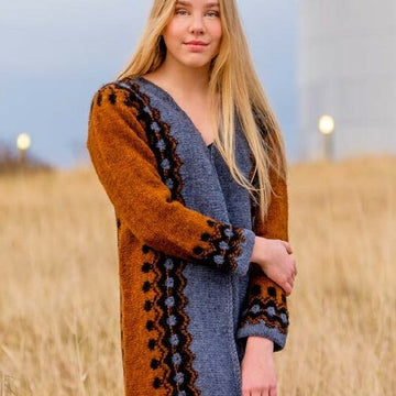 Vegir Liggja Til Allra Atta Cardigan Knitting Pattern